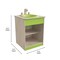 Flash Furniture Bright Beginnings Commercial Grade Wooden Children's Kitchen Sink with Integrated Storage MK-ME03515-GG - alternate 9